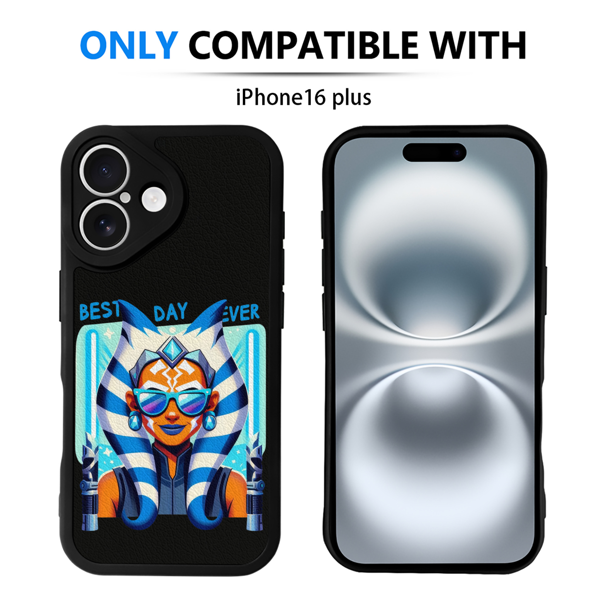 （画像用） スター・ウォーズ Star Wars 【iPhone 16シリーズ対応】シリコンスマホケース（レザー調） 材質：シリコン